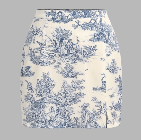 Cute set: printed body suit and matching mini skirt - Picture 11 of 16